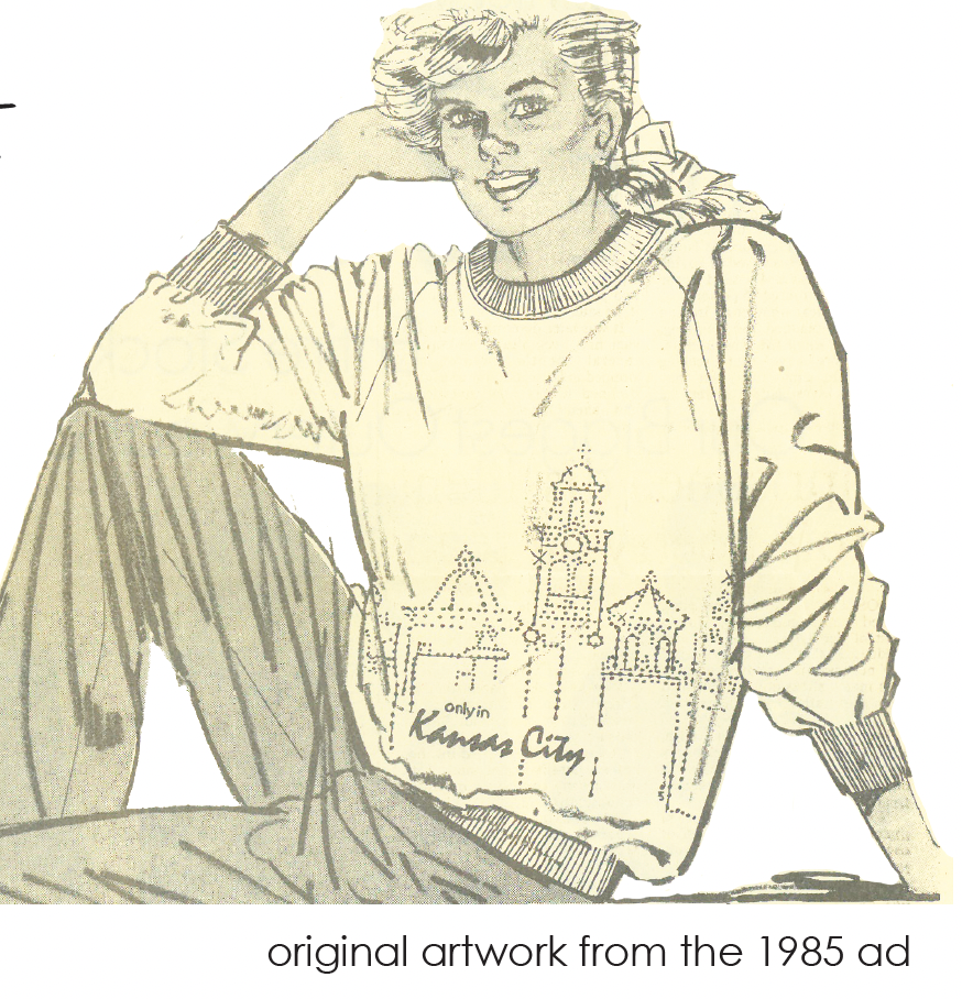 ICONIC PLAZA LIGHTS WRAPPED CREWNECK SWEATSHIRT