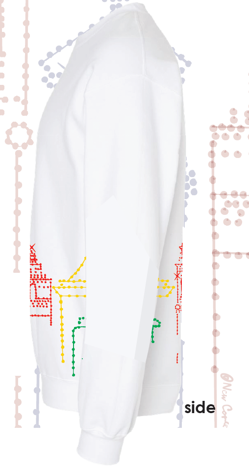 ICONIC PLAZA LIGHTS WRAPPED CREWNECK SWEATSHIRT