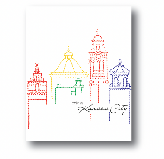 ICONIC PLAZA LIGHTS WALL ART